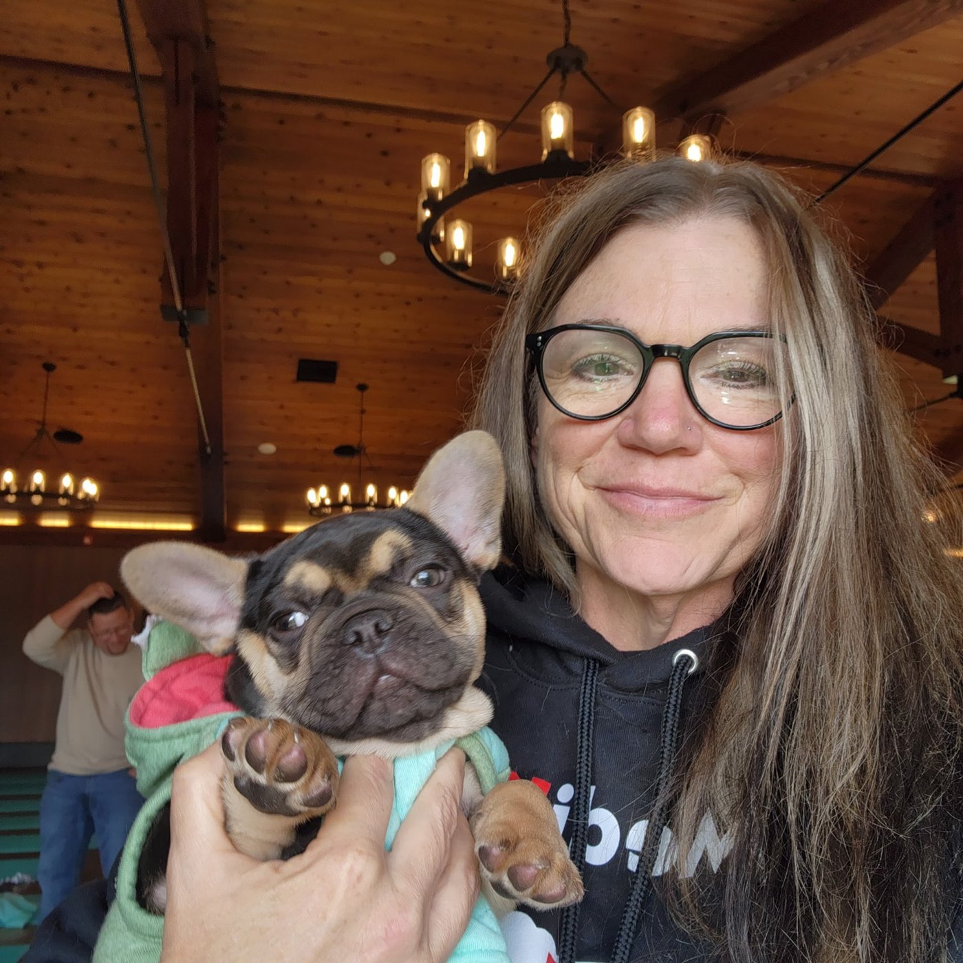 Puppy yoga with Forever Frenchies